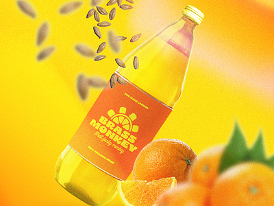 Brass Monkey Mockup beer beverage bottle brand brand design brand identity brand identity design branding design label liquor logo logo design mockup orange packaging rebrand rebranding