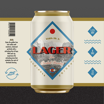Overlook Brewing Label Concepts beer beer label brewery design graphic design illustrator label design
