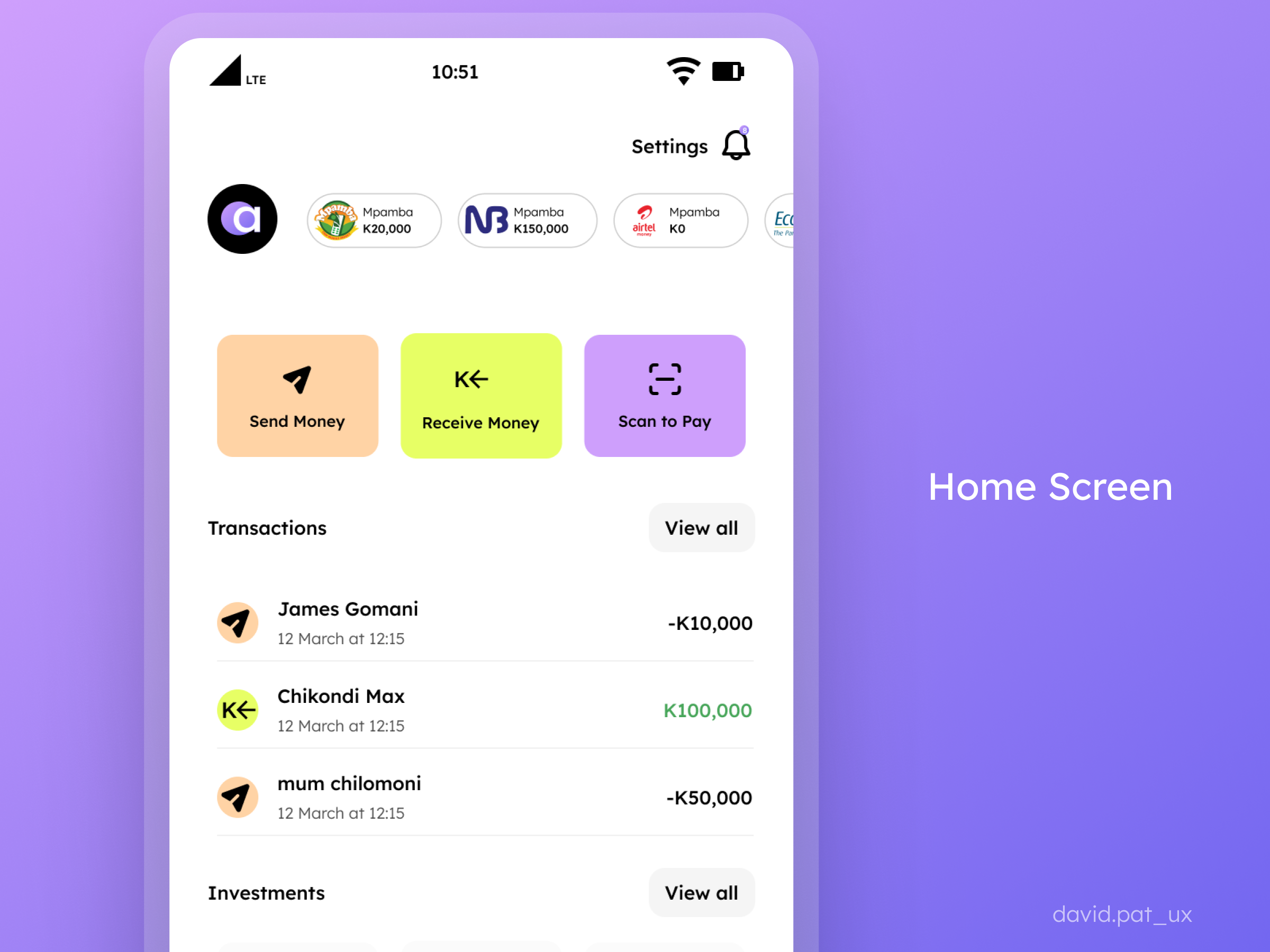 Example of Mobile App User Interface Design