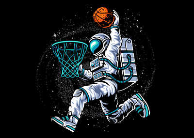 Zero Gravity dunk!!! astronaut ball basketball dunk gravity planet space
