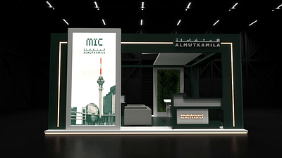 MIC. Exhibition Booth 3d booth branding design event exehibition exhibition exterior illustration ui