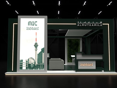 MIC. Exhibition Booth 3d booth branding design event exehibition exhibition exterior illustration ui