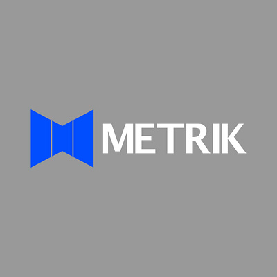 Metrik branding graphic design logo