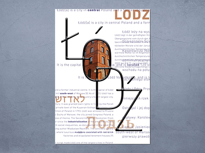 Łódź - typographic posters animation design graphic design poster typographic poster typography łódź