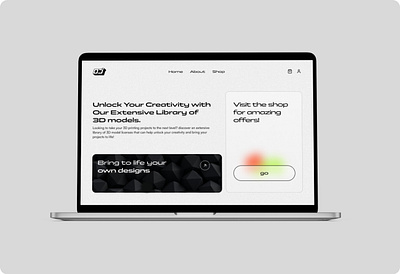 3D Website Design 3d design concept experimental figma fresh graphic design minimalist model modern store texture ui web