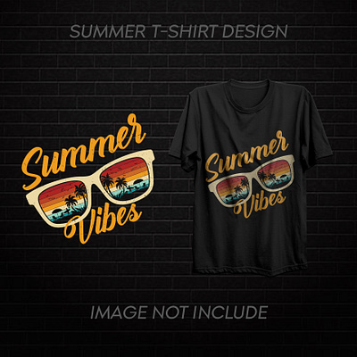 T-shirt Design Project branding creative t shirt design design graphic design illustration summer summer vibes summer vibes tshirt design t shirt t shirt design typography