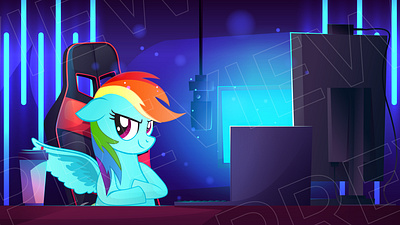 🌈🎬 Rainbow Dash Transition Screen - Add Color to Your Streams! 3d animation animationdesign branding digitalart dribbbledesign gamingdesign graphic design logo mylittlepony rainbowdash streamdesign streamergraphics transitionscreen twitchoverlay ui