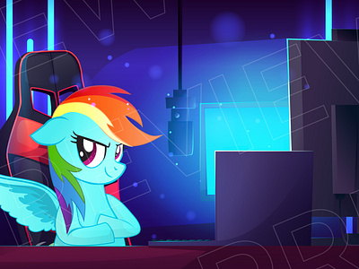 🌈🎬 Rainbow Dash Transition Screen - Add Color to Your Streams! 3d animation animationdesign branding digitalart dribbbledesign gamingdesign graphic design logo mylittlepony rainbowdash streamdesign streamergraphics transitionscreen twitchoverlay ui