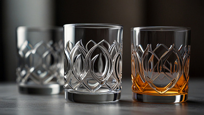 Scotch whiskey serving glasses logo