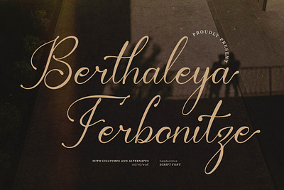 Berthaleya Ferbonitze | Calligraphy Script beauty calligraphy script font collection font elegant luxury font minimalist font signature script watermark font wedding font
