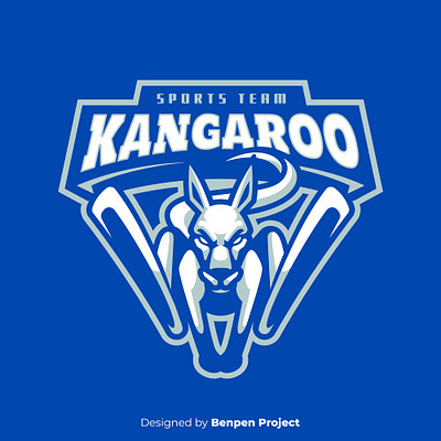Kangaroo Mascot Logo australia baseballlogo esports gaming hockeylogo illustration kangaroo kangaroologo mascot running sportslogo