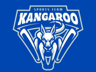 Kangaroo Mascot Logo australia baseballlogo esports gaming hockeylogo illustration kangaroo kangaroologo mascot running sportslogo