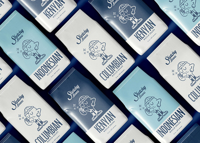 Sketchy Beans Coffee branding graphic design