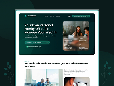 Wealth Management Firm design finance ui website website design