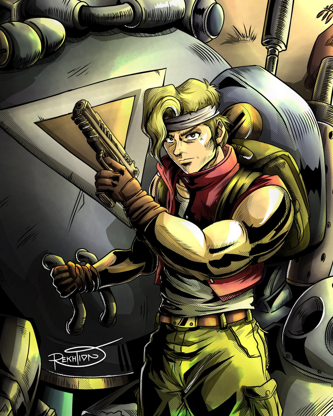 Marco Rossi by Rekhtion ⚡️ 035 arcadegames gameart marcorossi rekhtion retrogaming snk videogameart