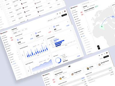 Shipment Tracking Web App dashboard ui design uiux web app