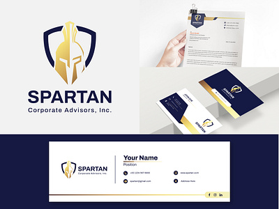 Spartan Coporate Advisors, Inc. branding graphic design logo stationary design visual identity