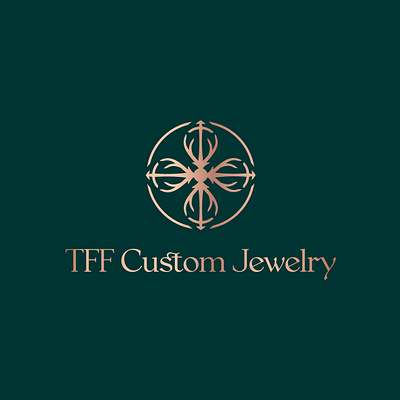 TFF Custom Jewelry | LOGO DESIGN & BRAND IDENTITY branding design graphic design green green logo jewelry jewelry logo logo logos logotype logotypo typography