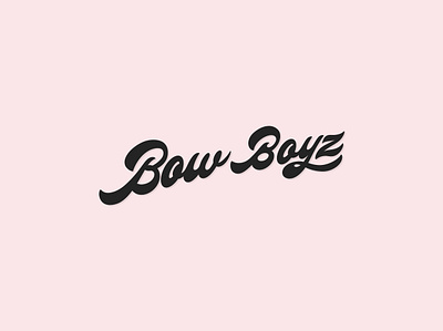 Bow Boyz Logo branding calligraphy cannabis letterheads lettering logotype medic