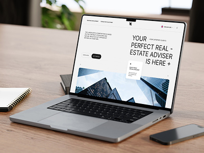 Real Estate Landing Page architect architecture building business home homepage house landing page mockup property real estate ui uiux web design website