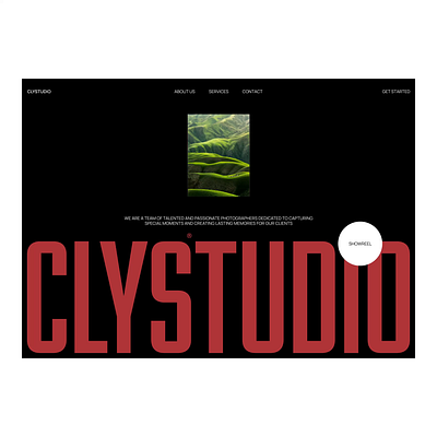 CLYSTUDIO | Animation animation hero section landing page ui web design