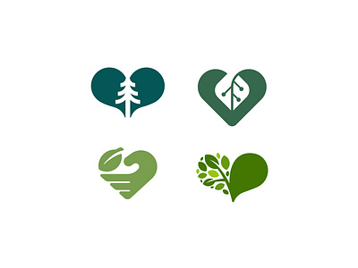 Hearts brand branding design eco elegant graphic design hand health heart illustration leaf logo logo desigher logo design logotype modern natural nature