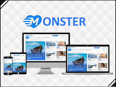 Monster - Flexible & Responsive Blogger Template blogger blogger templates blogger themes blogspot