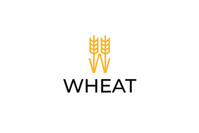 w letter logo design brand branding design graphic design illustration letter letter logo logo logo template logo type w w letter w letter logo w logo wheat wheat design wheat logo