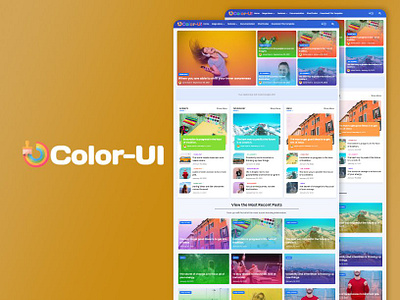 Color-UI - Simple & Colorful Blogger Template blogger blogger templates blogger themes blogspot