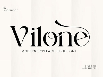 Vilone - Modern Serif Font branding design fashion font ligature lowercase modern serif stencil style typeface typography uppercase wedding