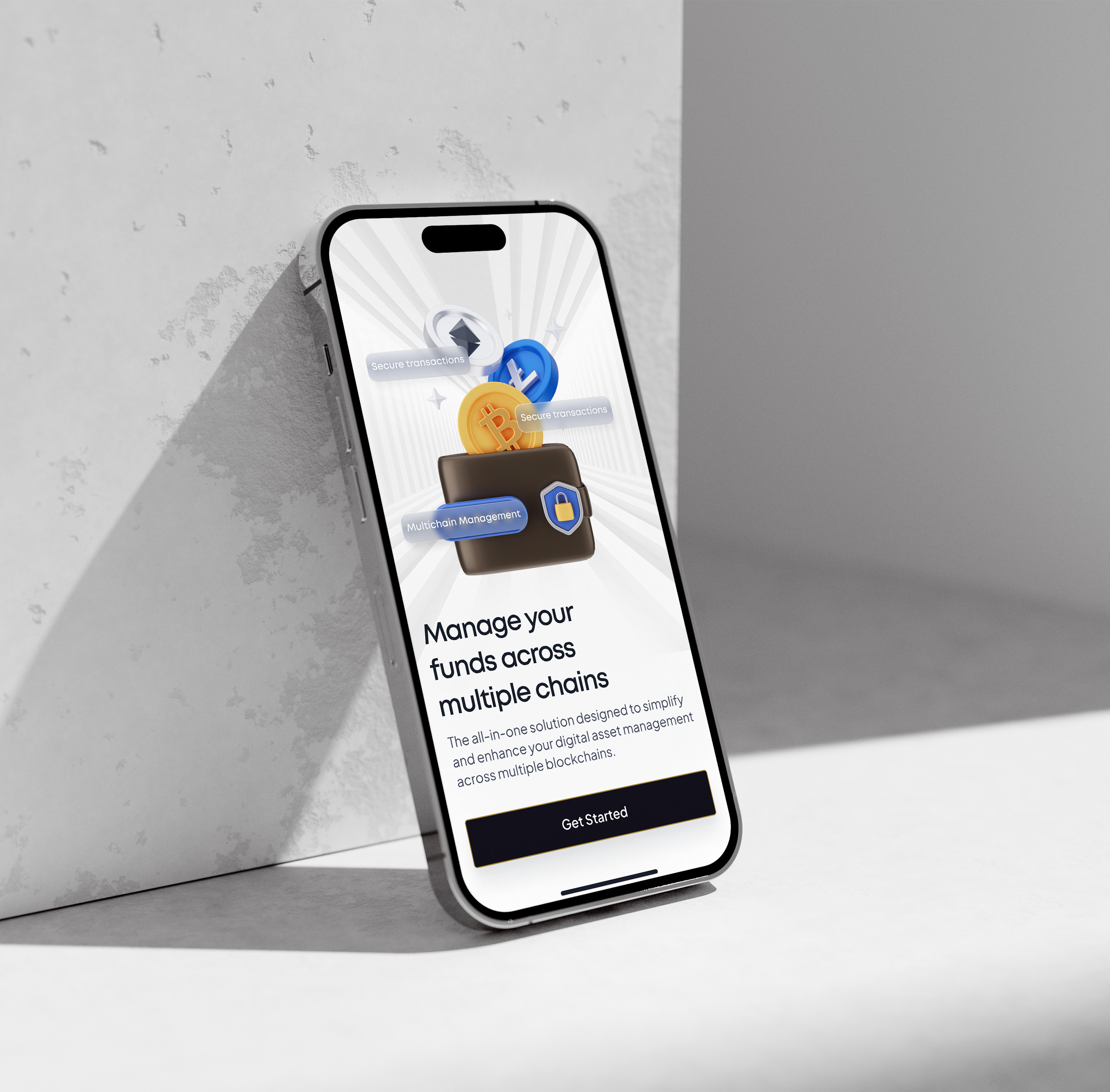 Multi-chain mobile application. blockchain clean design crypto cryptocurrency defi design figma mobile app multi chain ui uiux user experience user interface ux uxui wallet web3