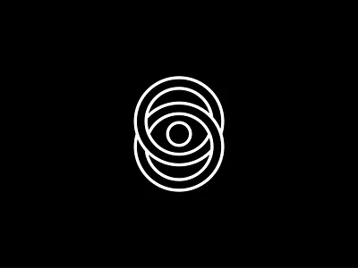 Logo concept - Double ring eye black double eye ring