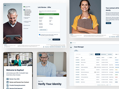 Kapitus Loan Origination Flow app banking clean design fintech responsive ui ux visual design