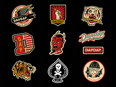 DAPDAP PATCH art work brand design branding design graphic design illustration logo patch typography vector