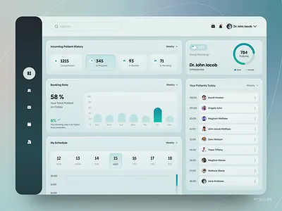 Dashboard: Doctors Management👨‍⚕️ animation dashboarddesign dashboardui dashborad motion graphics uiux uiuxdesign webapp