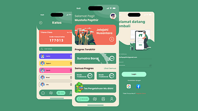 UI Indonesian Culture Learning Application ui