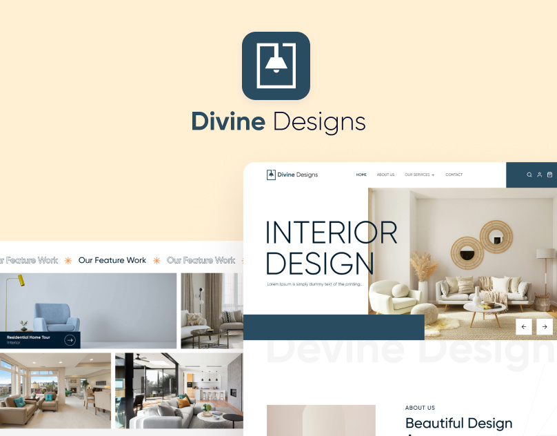 Interior Design - UI UX Responsive Website Design interior interiordesign landingpagedesign responsivedesign ui uidesign userinterface ux webdesign websitedesign
