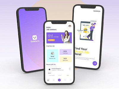 GoleKerjo - Apps app mobileapps ui