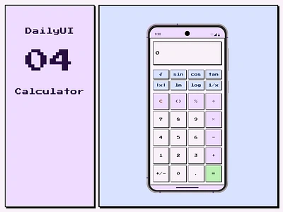 DailyUI 004 | Retro Calculator app design calculator challenge daily ui daily ui 004 daily ui challenge dailyui dailyui004 design mobile mobile app design retro calculator ui ui design