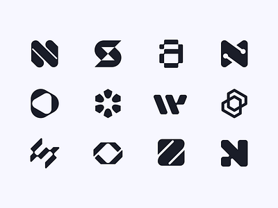 Logo collection branding clean design flat graphic design illustrator logo logomark minimalist modern