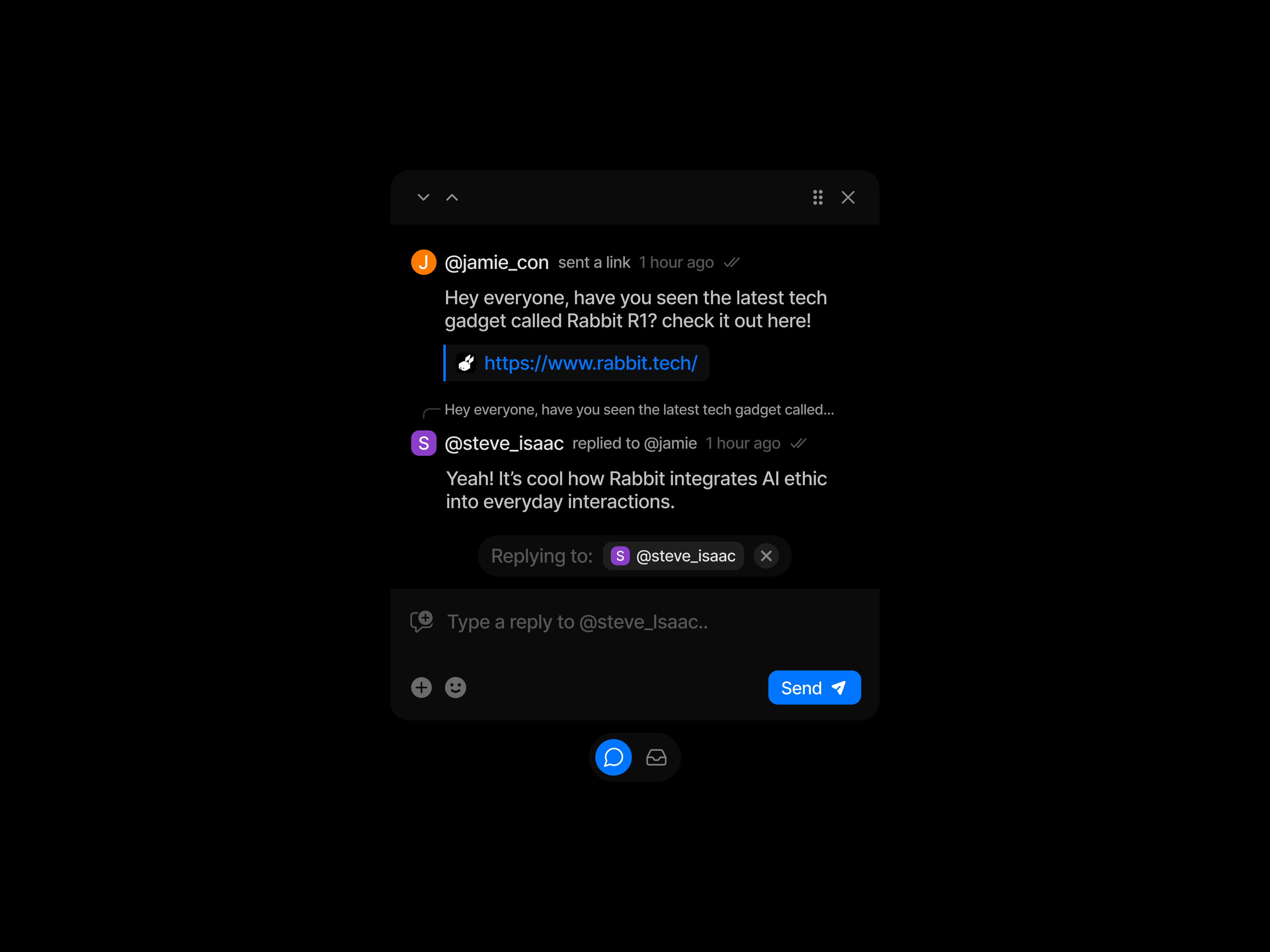 Comments - Modal app comments component dark mode design design system figma icons landing page mail message minimalist modal reply ui ui design ui kit widget