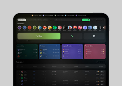 Platform for offering new cryptocurrencies analytics clean crypto coins crypto currency crypto dashboard crypto pairs currency crypto dashboard popup product design user interface wallet wallet crypto web app