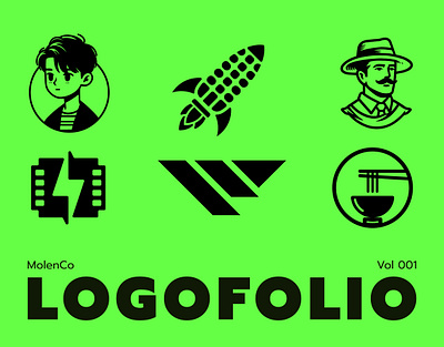 Logofolio - MolenCo Works Vol. 001 abstract logo brand design branding graphic design logo logo list logofolio mascot logo minimalist portofolio type logo vector