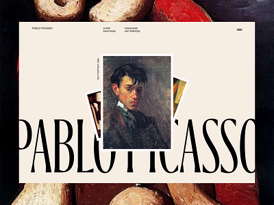 Picasso Website Exploration art artists branding design figma gallery graphic design interaction design picasso typography ui user experience user interface ux