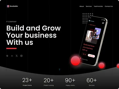 landing Page UI design dribble figma landing page motion graphics ui ux webdesign