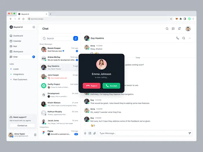 Call UI designs, themes, templates and downloadable graphic elements on ...