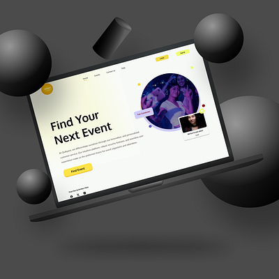 Event Management Platform UI design. dashboard product ui web app