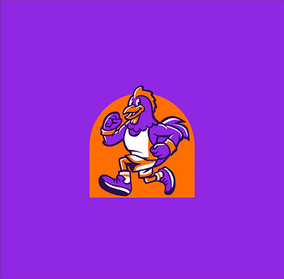 ROOSTER RUNNING CLUB branding design graphic design illustration logo mascot mascot logo rooster running club vector