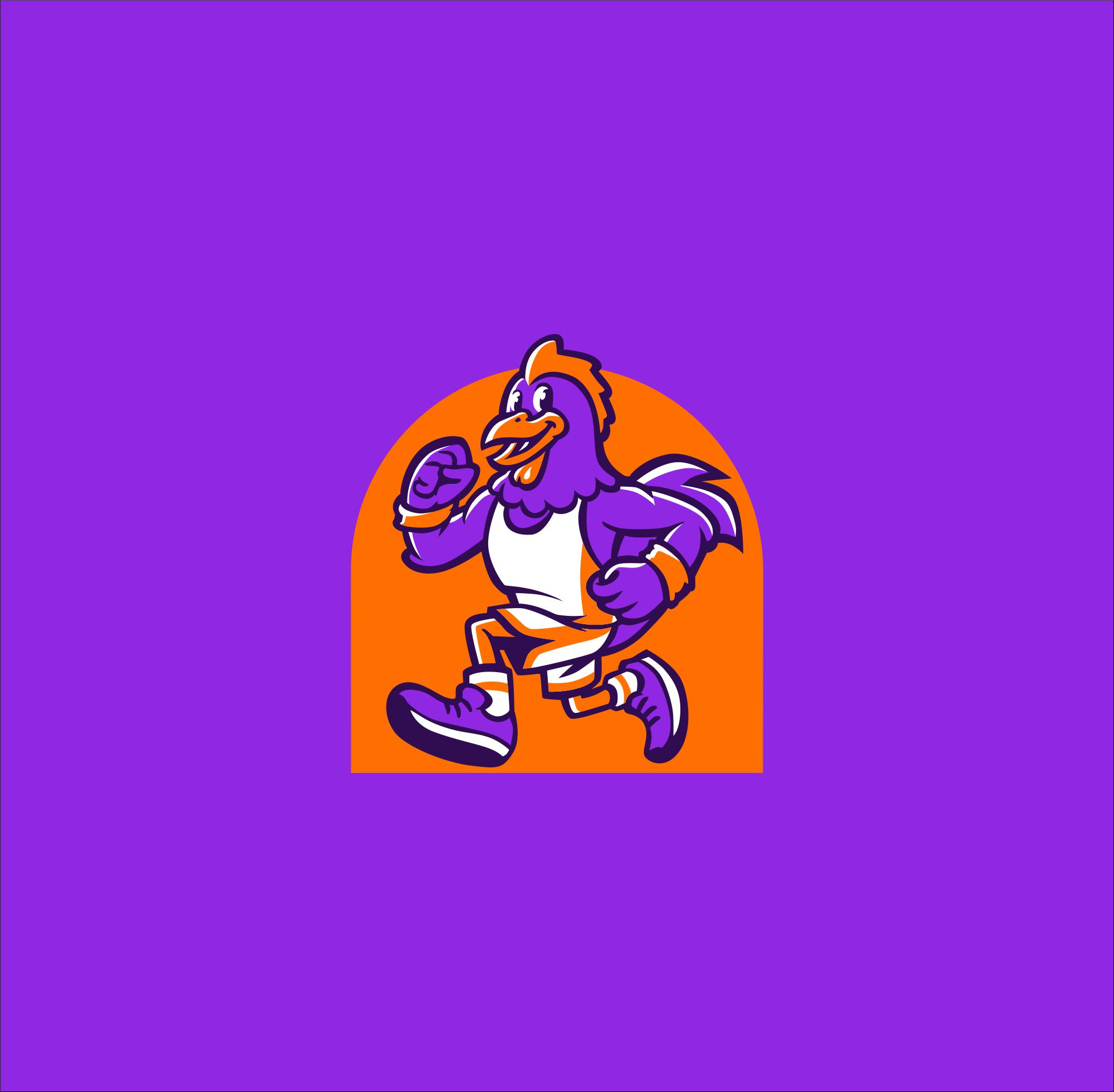 ROOSTER RUNNING CLUB branding design graphic design illustration logo mascot mascot logo rooster running club vector