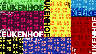 Keukenhof banner banner branding color color palette colour design designinspiration flower flowerexhibition graphic design illustration inspiration logo ui vector